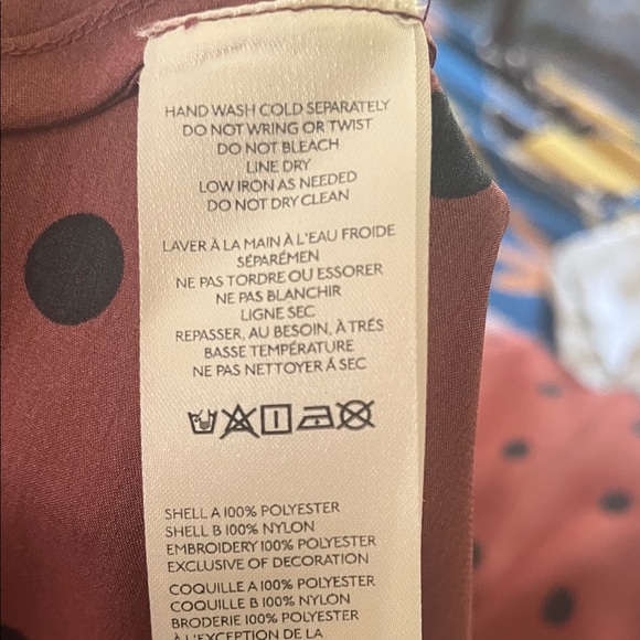 Polka Dot Lace-Trim Maxi Dress in Chestnut Brown - Picture 6 of 12